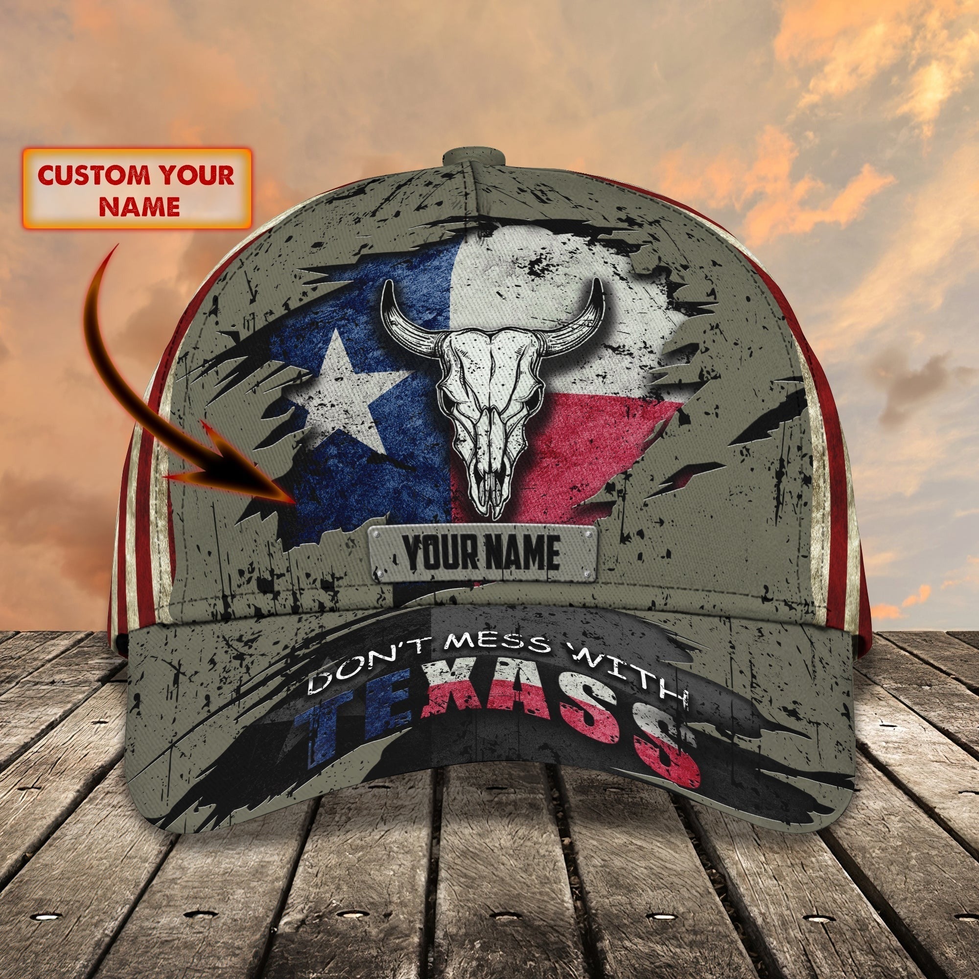 Custom With Name Texas Baseball Cap Hat, American Support Texas 3D Cap Hat, Eagle Texas Cap Hat Trucker Hats Custom Hats Gifts For Men & Women
