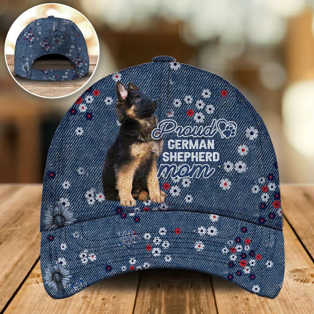 Custom With Your Pet Photo Baseball Classic Cap Hat For Men And Women, German Shepherd Cap Hat Trucker Hats Custom Hats Gifts For Men & Women