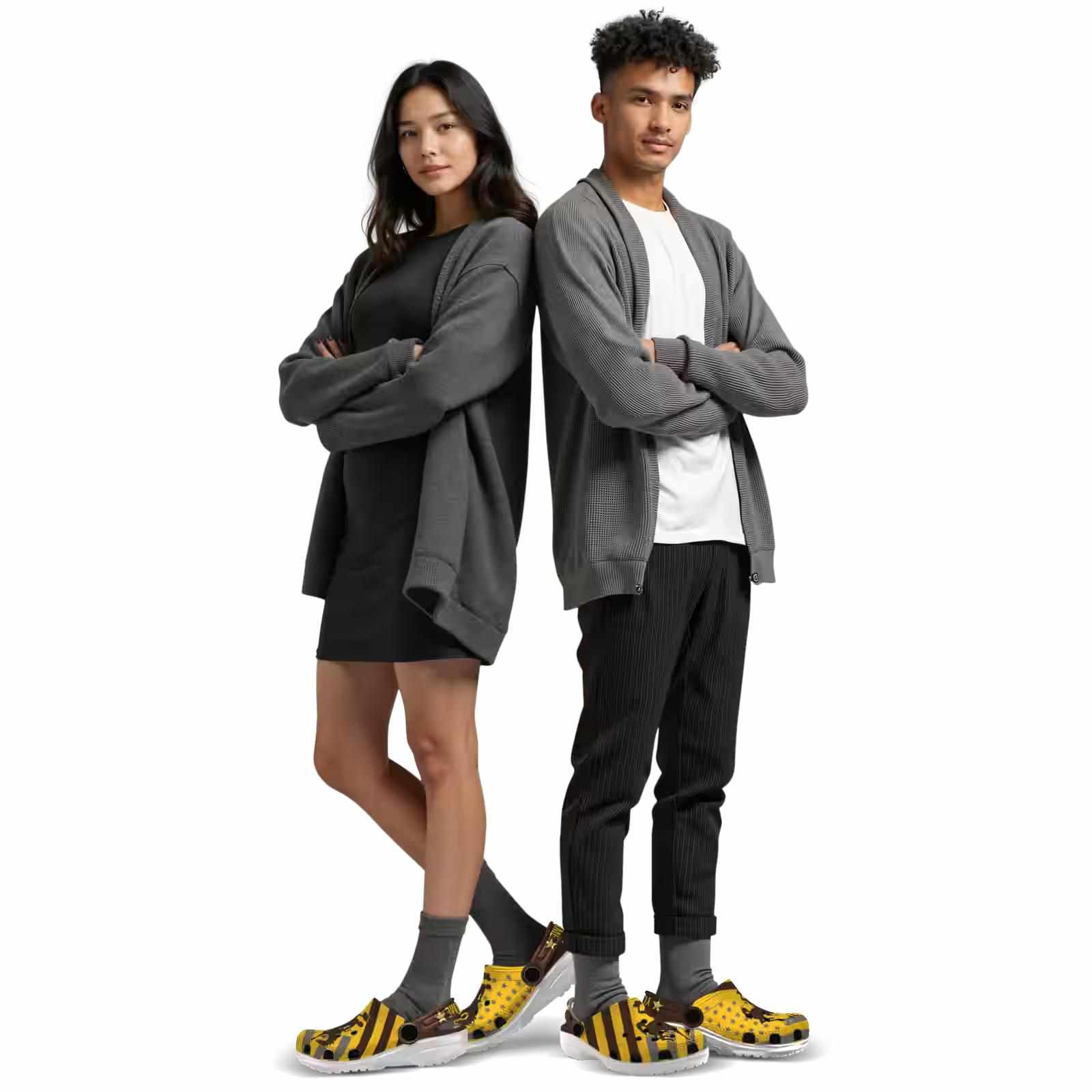 Custom Wyoming Cowboys Star-Spangled Graphic ClogTVC1801823 - Image 7