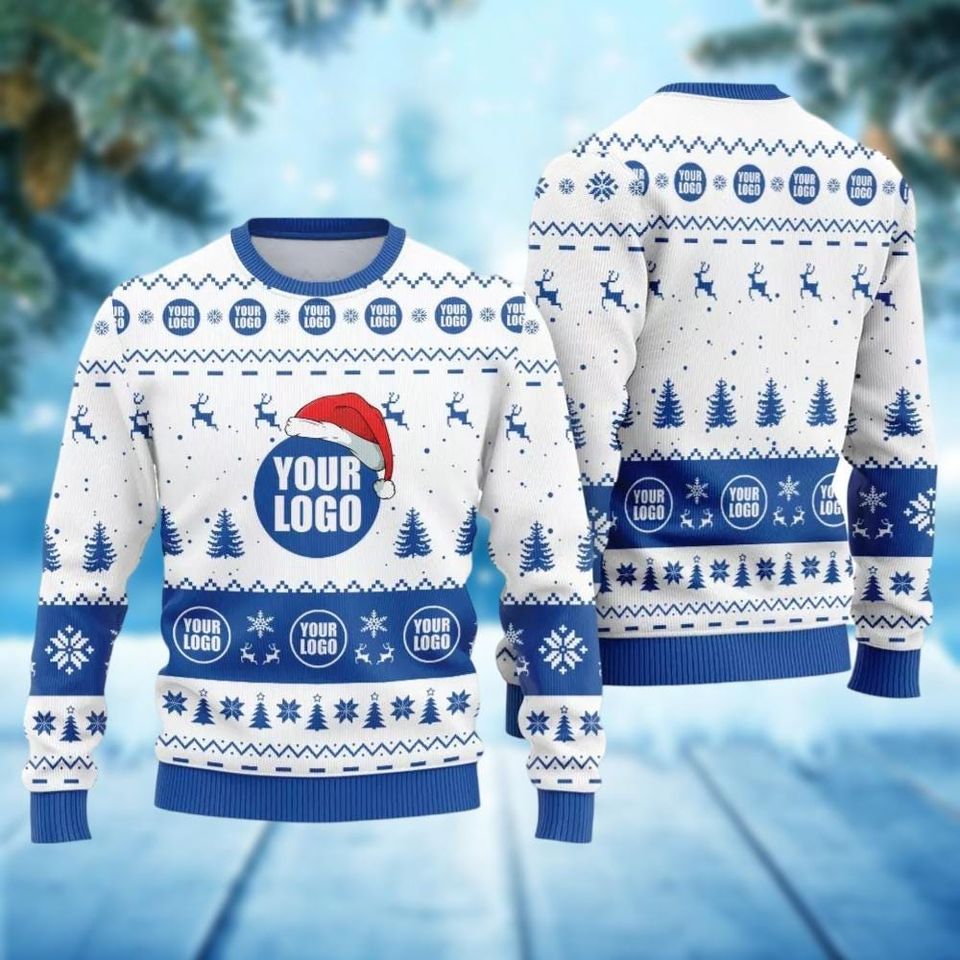 Custom Your Logo Ugly Christmas Sweater