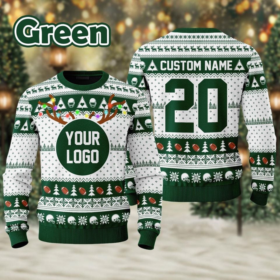 Custom Your Logo Ugly Sweater Your Business Logo Brand Logo Front and Back Logo Sweater Your Design Here Team Logo Sweater Company Logo Gift - Image 2