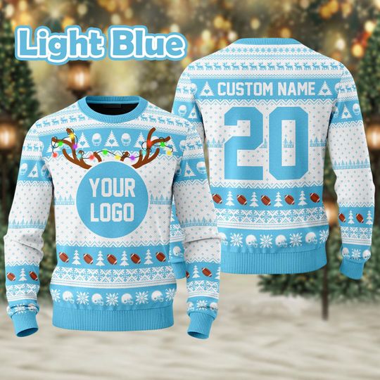 Custom Your Logo Ugly Sweater Your Business Logo Brand Logo Front and Back Logo Sweater Your Design Here Team Logo Sweater Company Logo Gift - Image 15