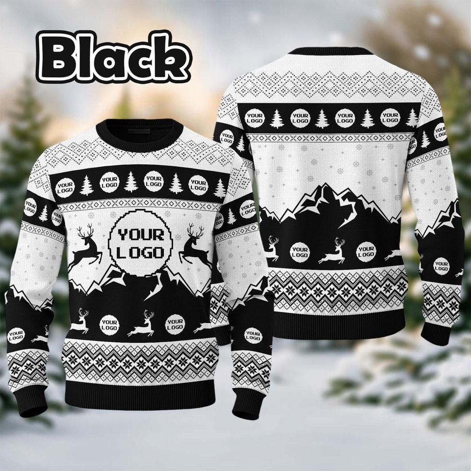 Custom Your Logo Ugly Sweater Your Business Logo Brand Logo Front and Back Logo Your Design Here Teamrt - Image 8