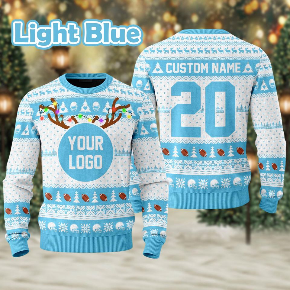 Custom Your Logo Ugly Sweater Your Business Logo Brand Logo Sweater Team Logo Sweater - Image 7