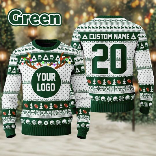 Custom Your Logo Ugly Sweater Your Business Logo Brand Logo Sweater Team Logo Sweater - Image 14