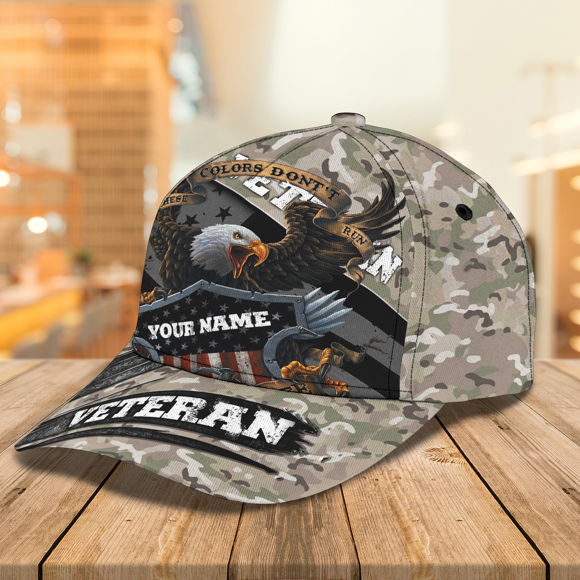 Customizable Classic Cap For Us Veterans Trucker Hats Custom Hats Gifts For Men & Women