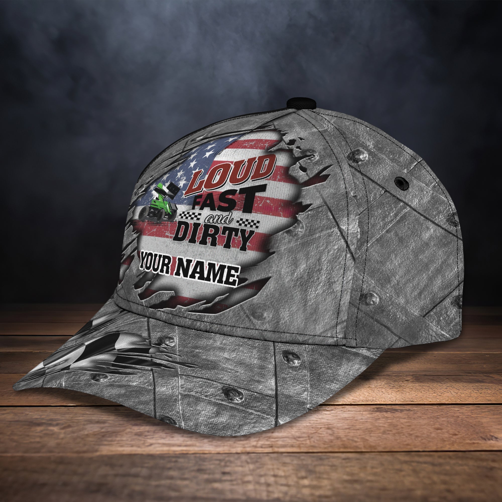 Customizable Classic Racing Cap - Personalized Vintage Style Trucker Hats Custom Hats Gifts For Men & Women