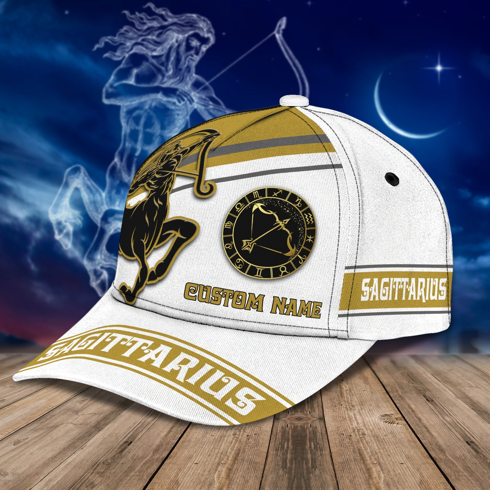 Customizable Sagittarius Classic Cap - Personalized Zodiac Hat Trucker Hats Custom Hats Gifts For Men & Women