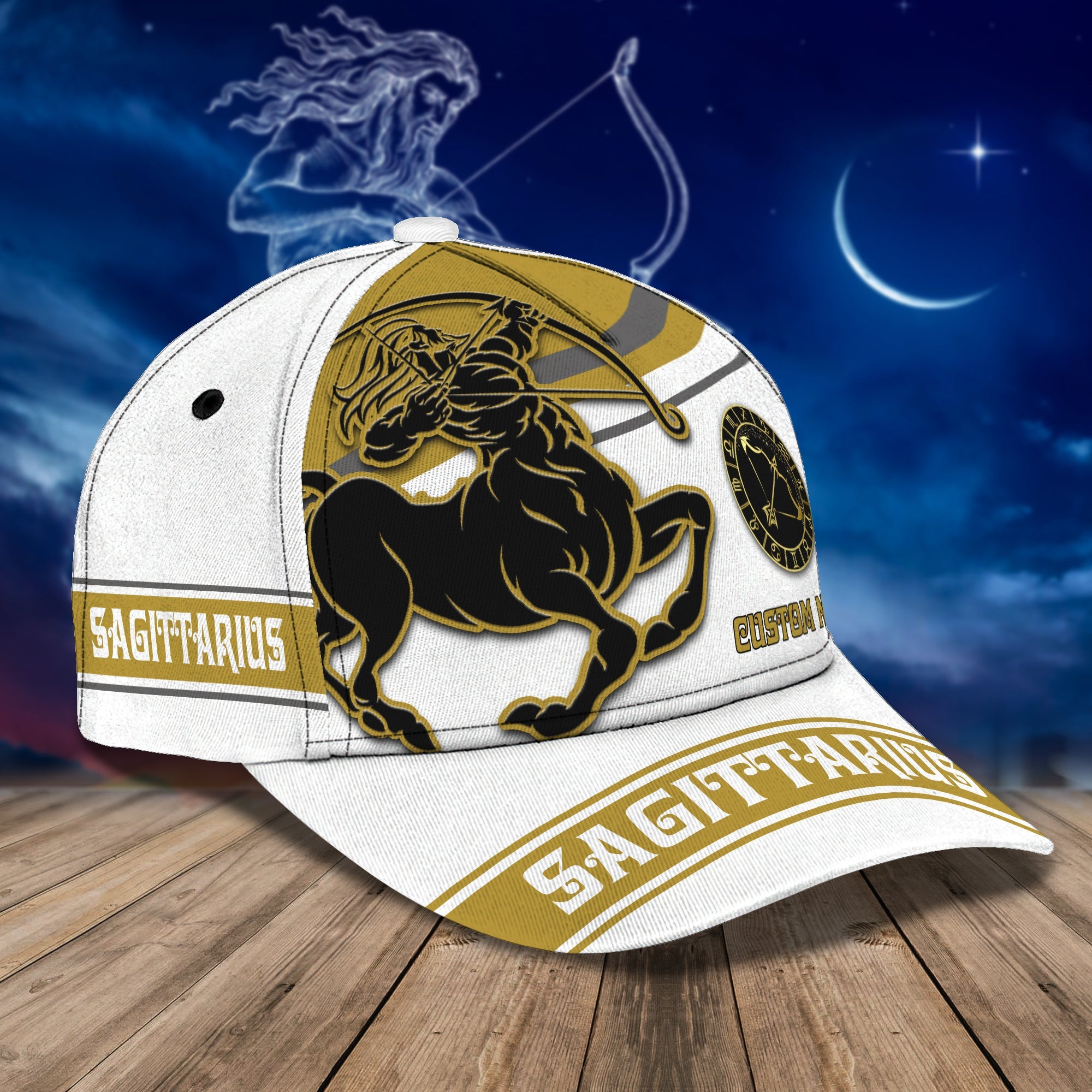 Customizable Sagittarius Classic Cap - Personalized Zodiac Hat Trucker Hats Custom Hats Gifts For Men & Women