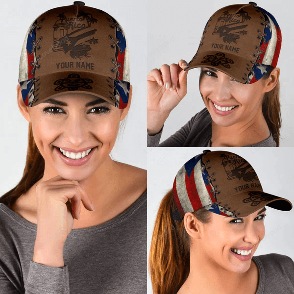 Customize Coquilla Nut Symbols Puerto Rico Classic Cap Hat, Puerto Rican Hat, Puerto Rico Baseball Cap Trucker Hats Custom Hats Gifts For Men & Women