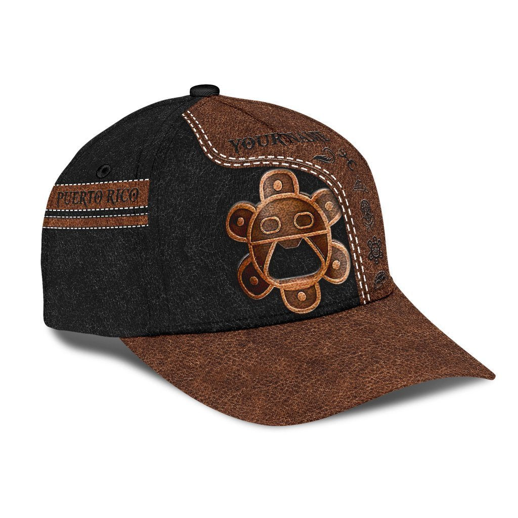 Customize Name Sol Taino Puerto Rico 3D All Printed Classic Cap Hats Trucker Hats Custom Hats Gifts For Men & Women