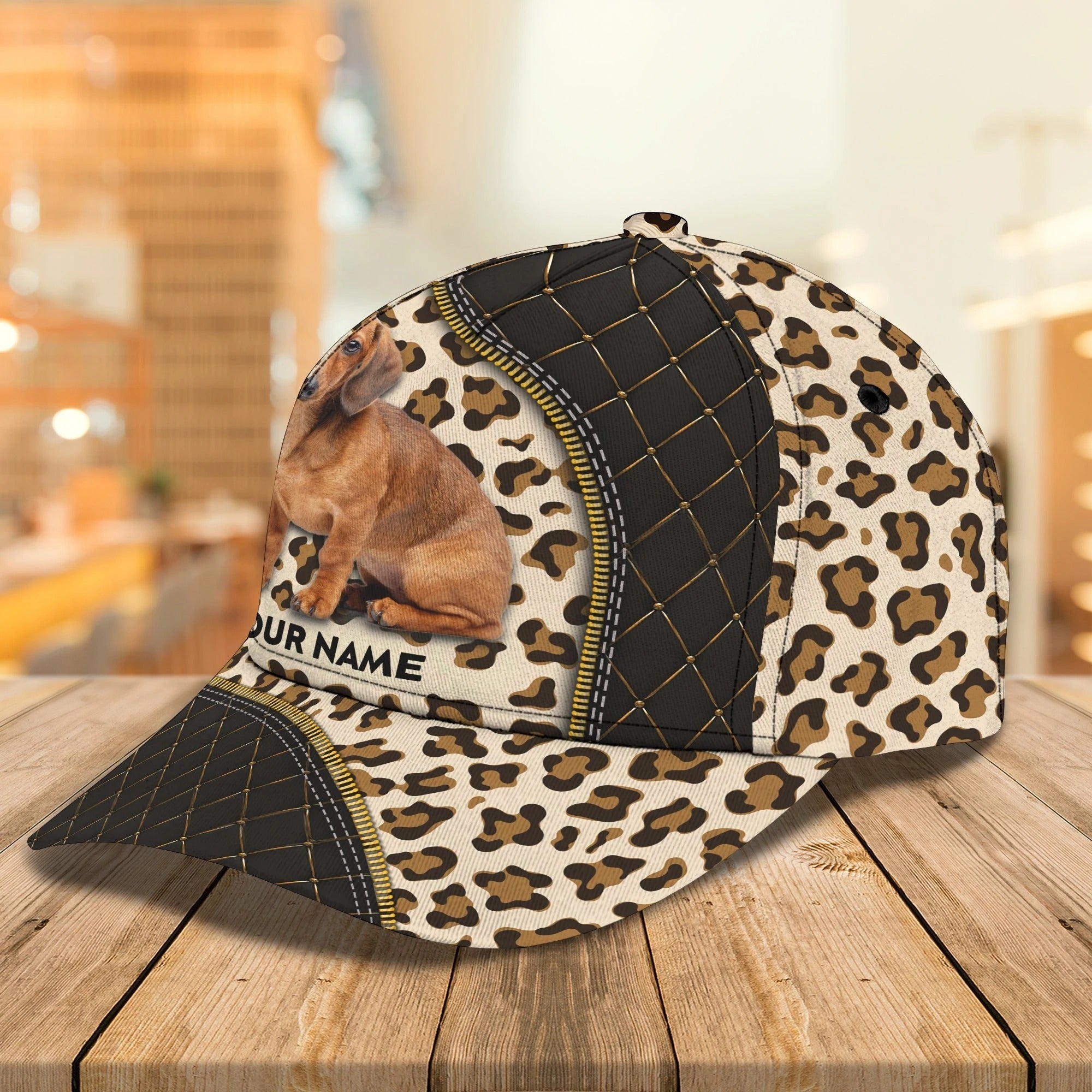 Customized 3D All Over Print Baseball Dog Cap For Dog Lovers, Classic Dachshund Dog Cap Hats, Dog Cap Trucker Hats Custom Hats Gifts For Men & Women