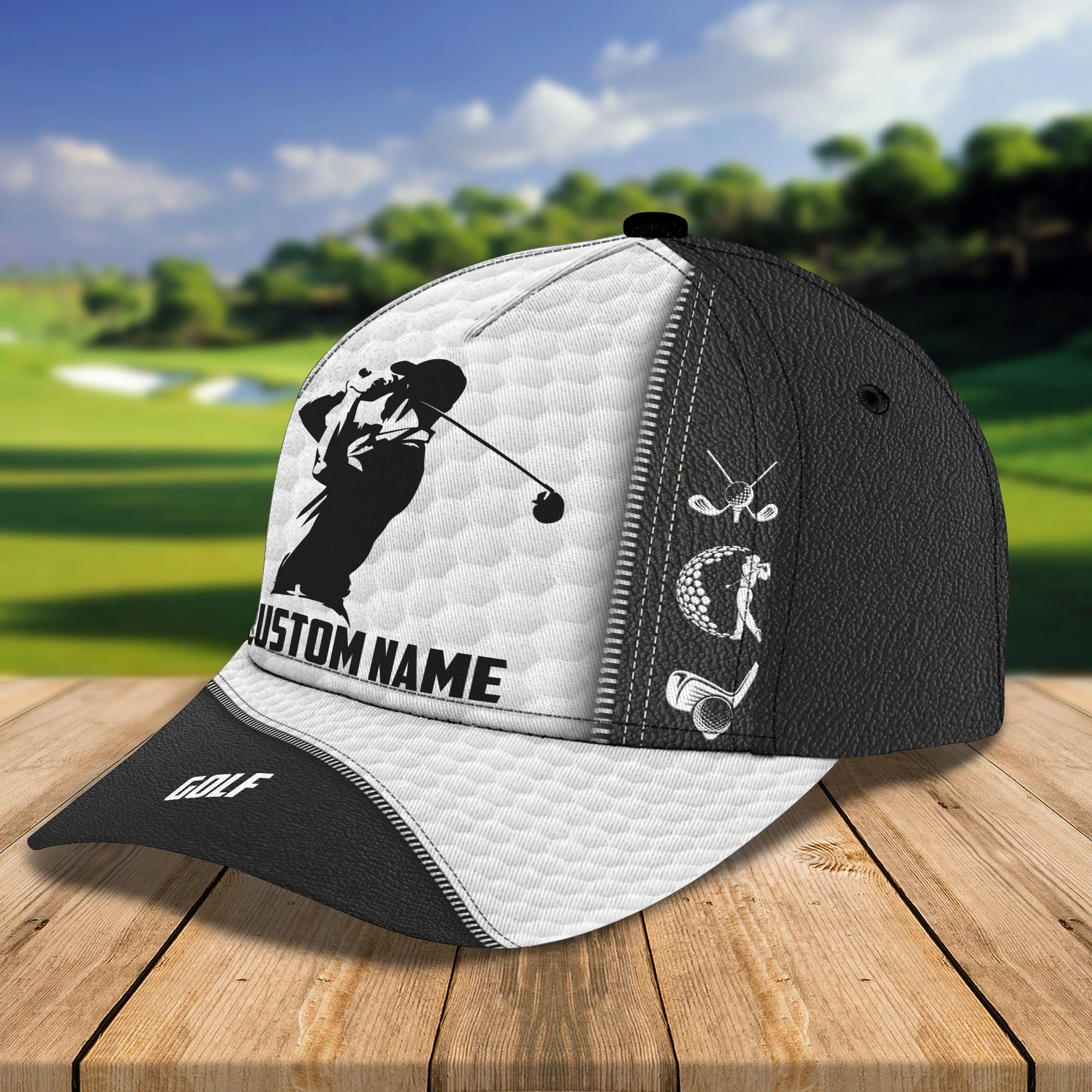 Customized 3D All Over Print Classic Cap For Golf Mens, Dad Golf Cap Hat, Christmas Gift For Golf Lover Trucker Hats Custom Hats Gifts For Men & Women