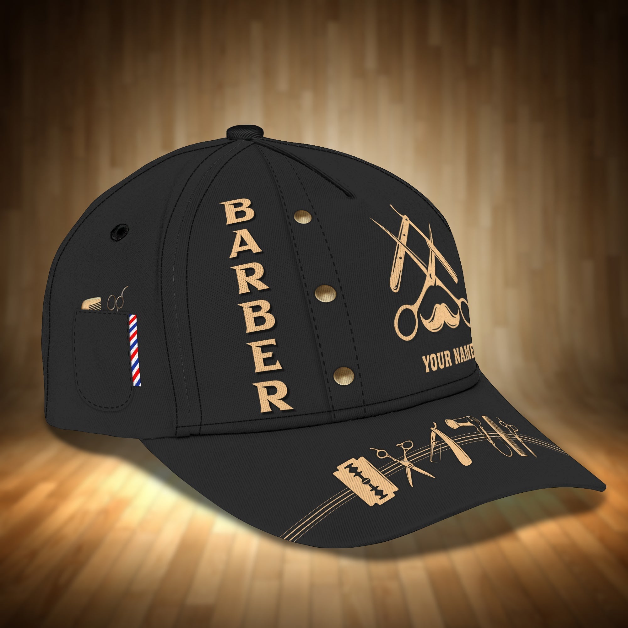 Customized 3D All Over Printed Baseball Cap Hat For Barber Men And Women, Barber Cap, Barber Hat, Gift For Barber Trucker Hats Custom Hats Gifts For Men & Women