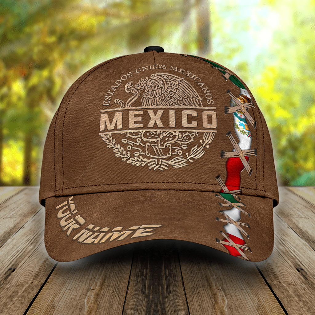 Customized 3D Full Printed Unisex Mexico Classic Cap, Mexican Baseball Hat For Travel Summer Trucker Hats Custom Hats Gifts For Men & Women