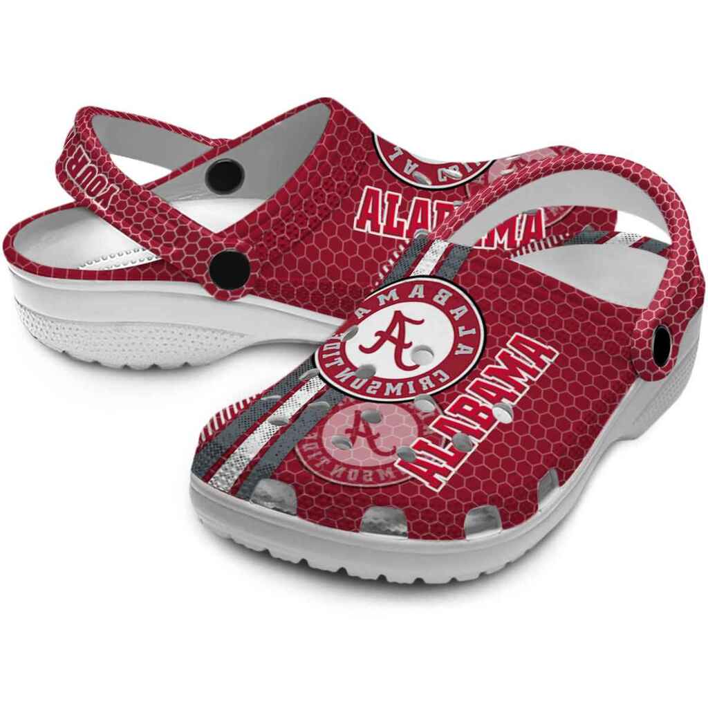 Customized Alabama Crimson Tide Contrasting Stripes ClogTVC1801974 - Image 3