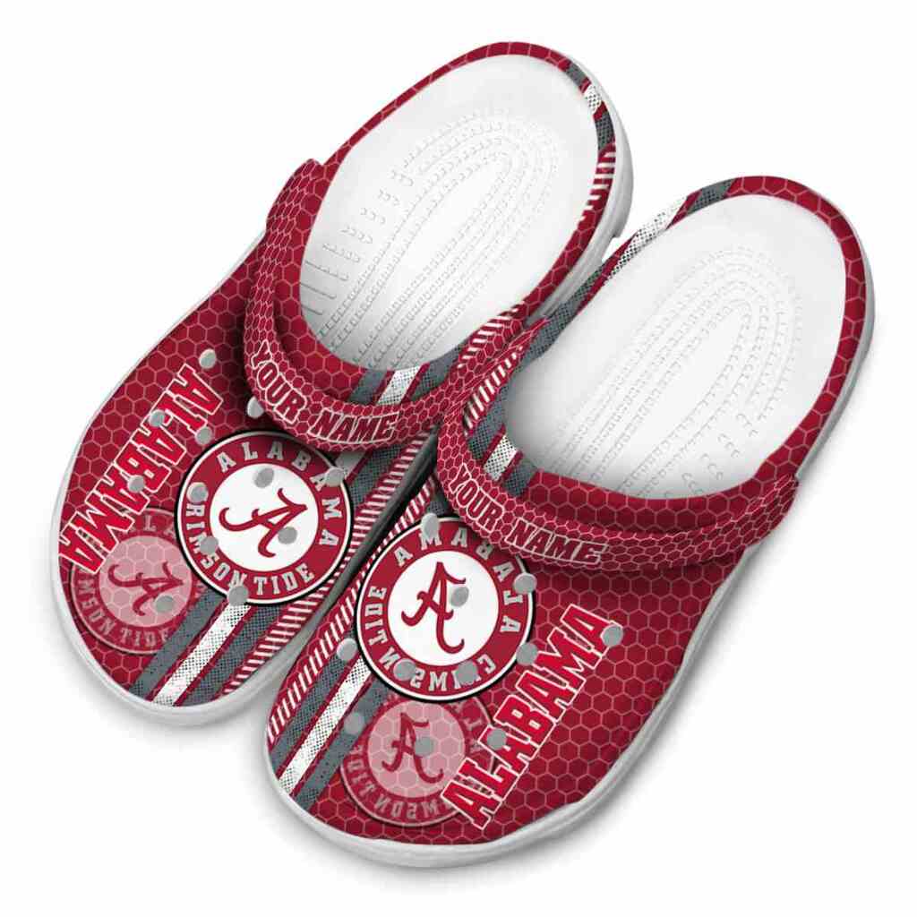 Customized Alabama Crimson Tide Contrasting Stripes ClogTVC1801974 - Image 4