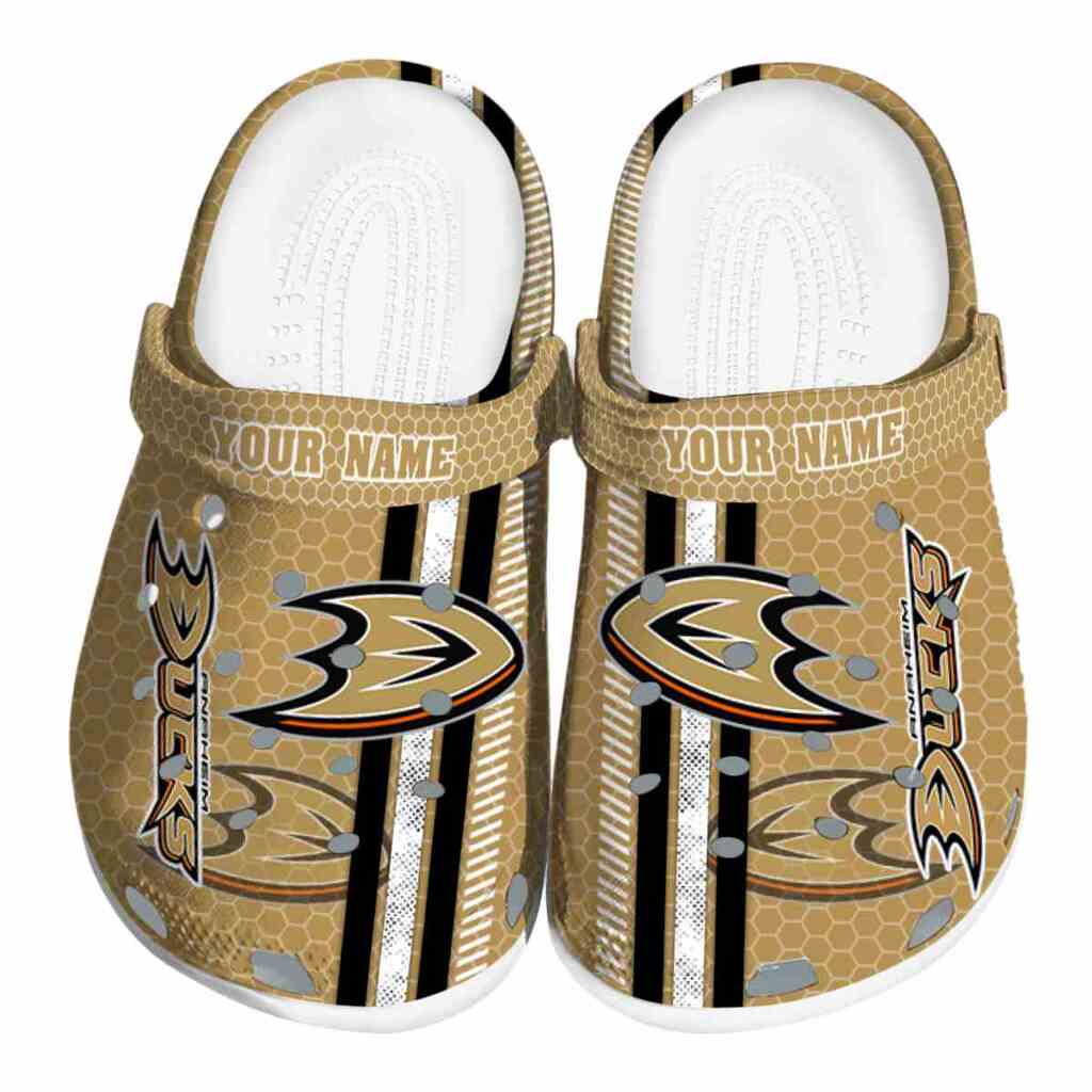 Customized Anaheim Ducks Contrasting Stripes ClogTVC1801874