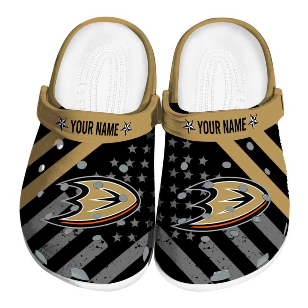 Customized Anaheim Ducks Star-Spangled Graphic ClogTVC1801875