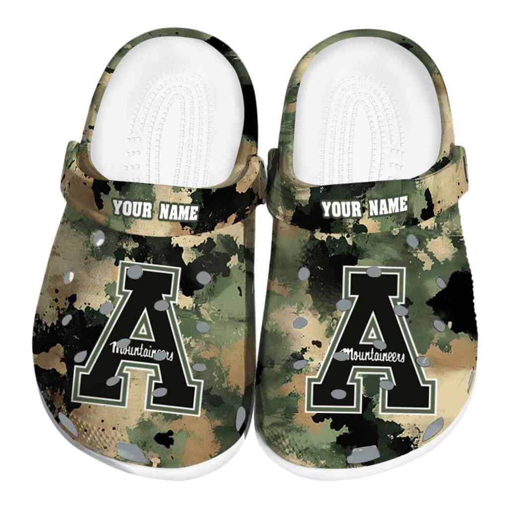 Customized Appalachian State Mountaineers Camouflage Craze ClogTVC1801758