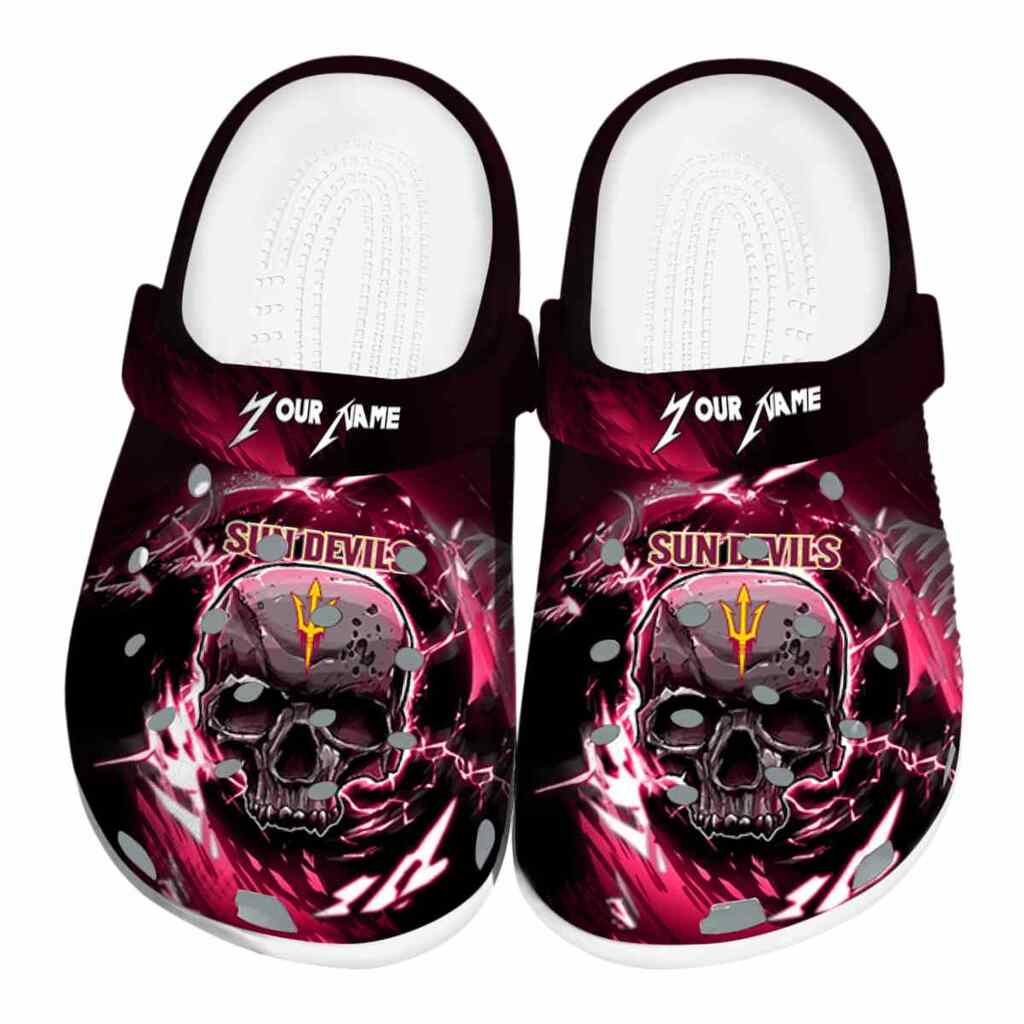 Customized Arizona State Sun Devils Gothic Skull ClogTVC1801977