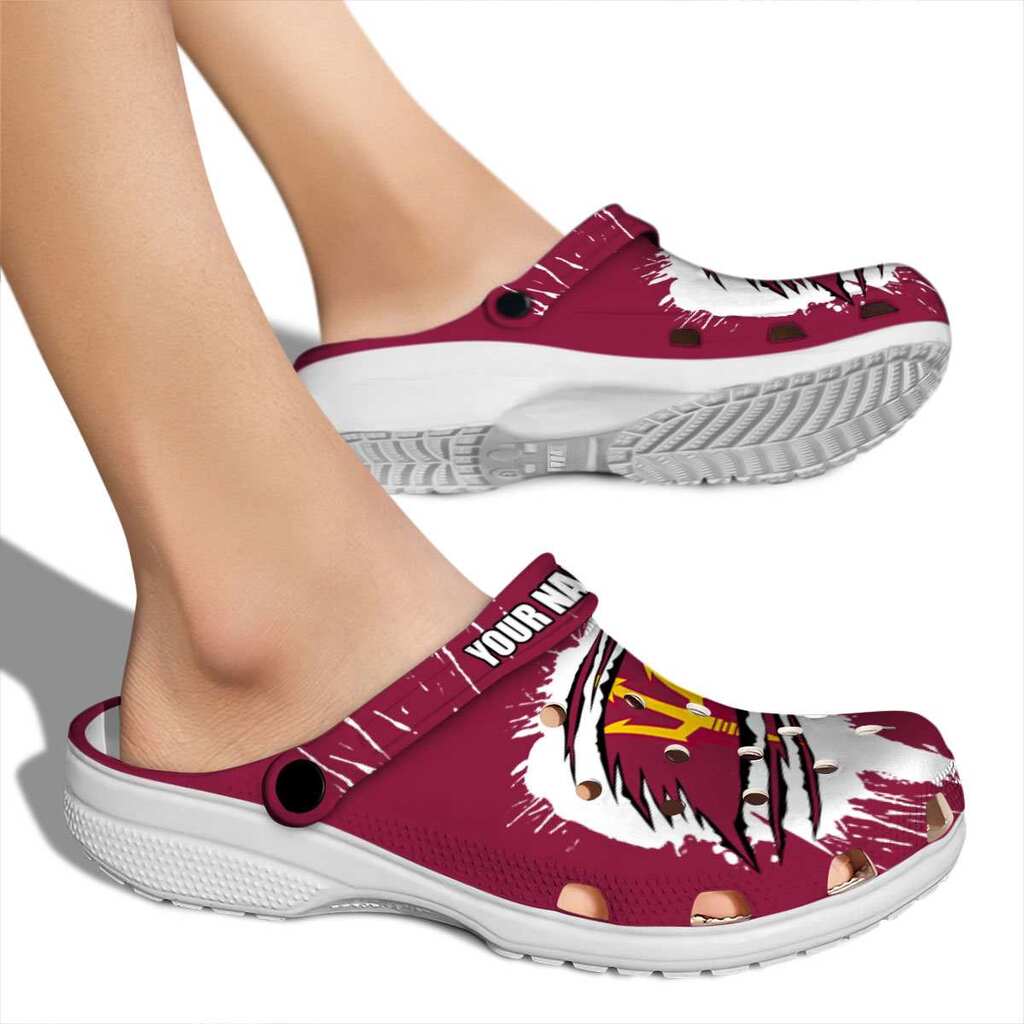 Customized Arizona State Sun Devils Splash Motif Background ClogTVC1801977 - Image 2