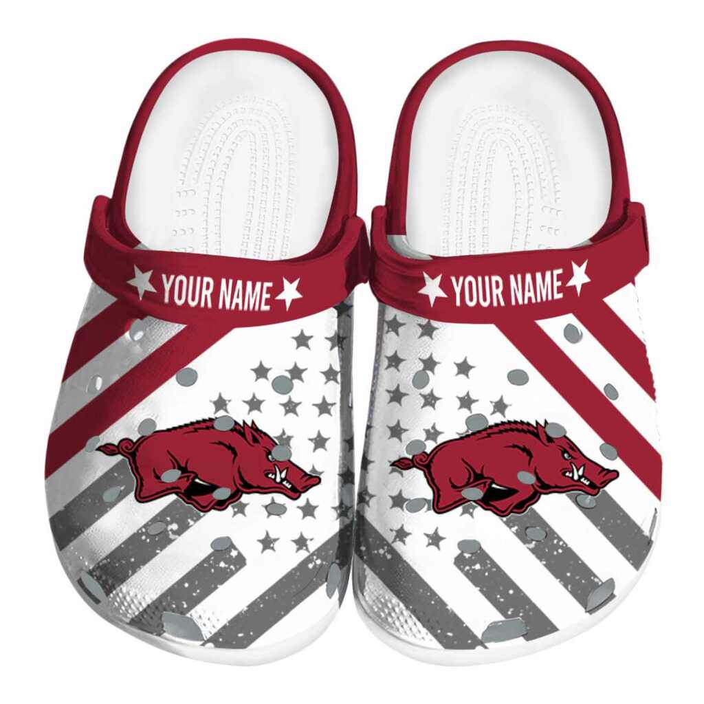 Customized Arkansas Razorbacks Star-Spangled Graphic ClogTVC1801974