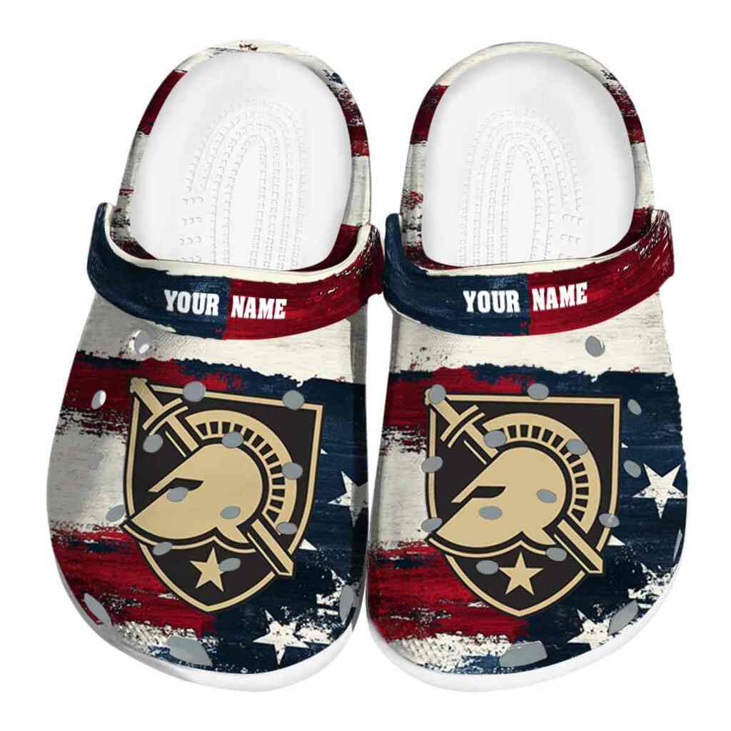 Customized Army Black Knights Patriotic Stripes ClogTVC1801759