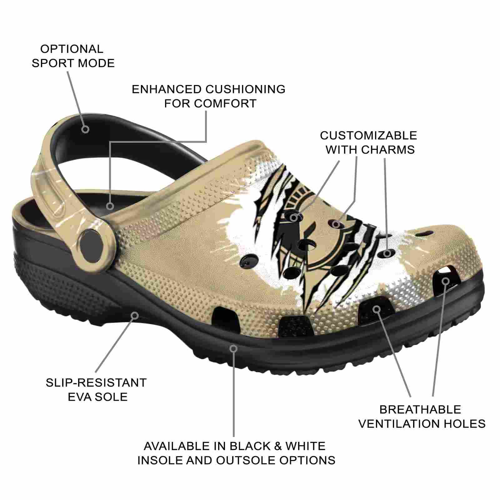 Customized Army Black Knights Splash Motif Background ClogTVC1801742 - Image 5