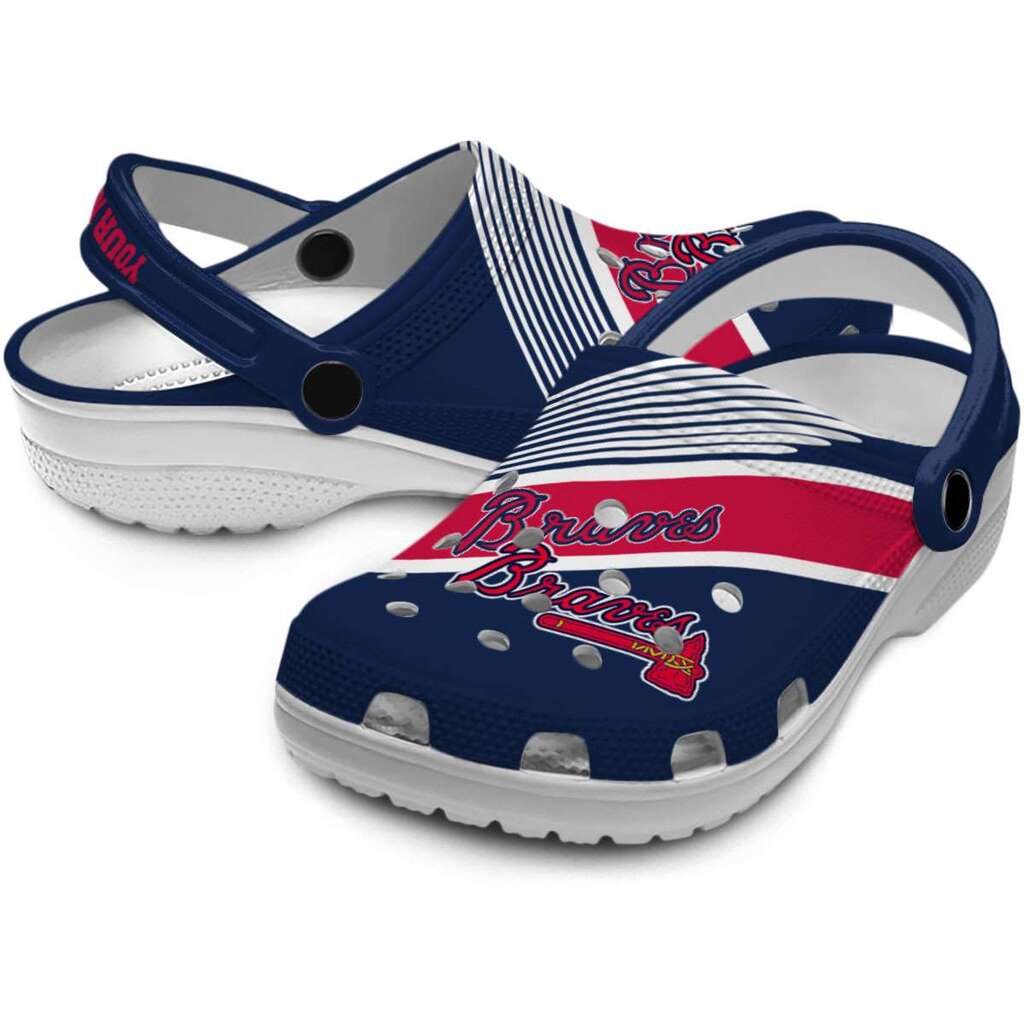 Customized Atlanta Braves Vibrant Dual-Tone ClogTVC1801150 - Image 3