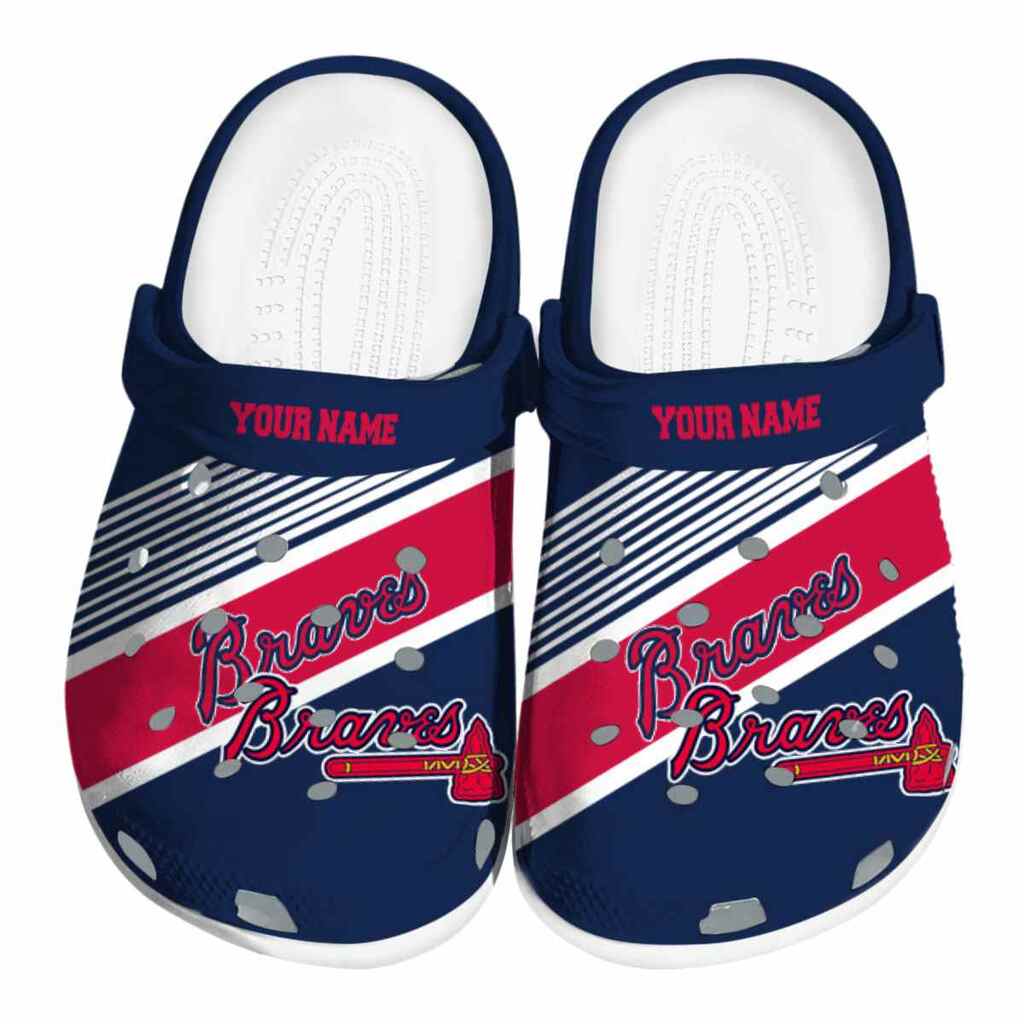Customized Atlanta Braves Vibrant Dual-Tone ClogTVC1801150