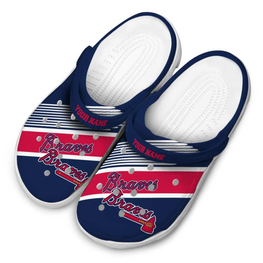 Customized Atlanta Braves Vibrant Dual-Tone ClogTVC1801150 - Image 4