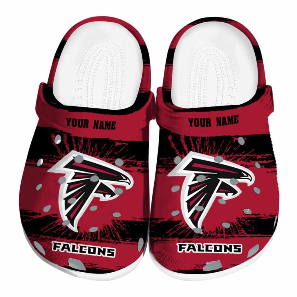 Customized Atlanta Falcons Paint Splatter Graphics ClogTVC1801984
