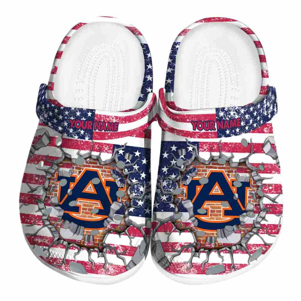 Customized Auburn Tigers Freedom Splinter ClogTVC1801983