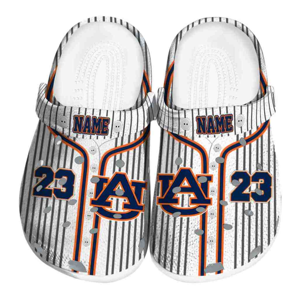 Customized Auburn Tigers Pinstripe Pattern ClogTVC1801983