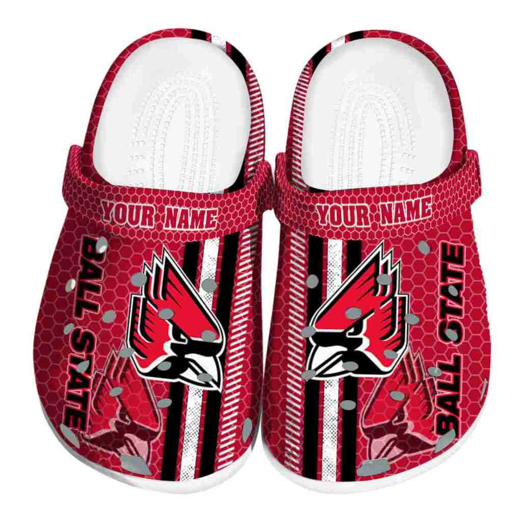 Customized Ball State Cardinals Contrasting Stripes ClogTVC1801720