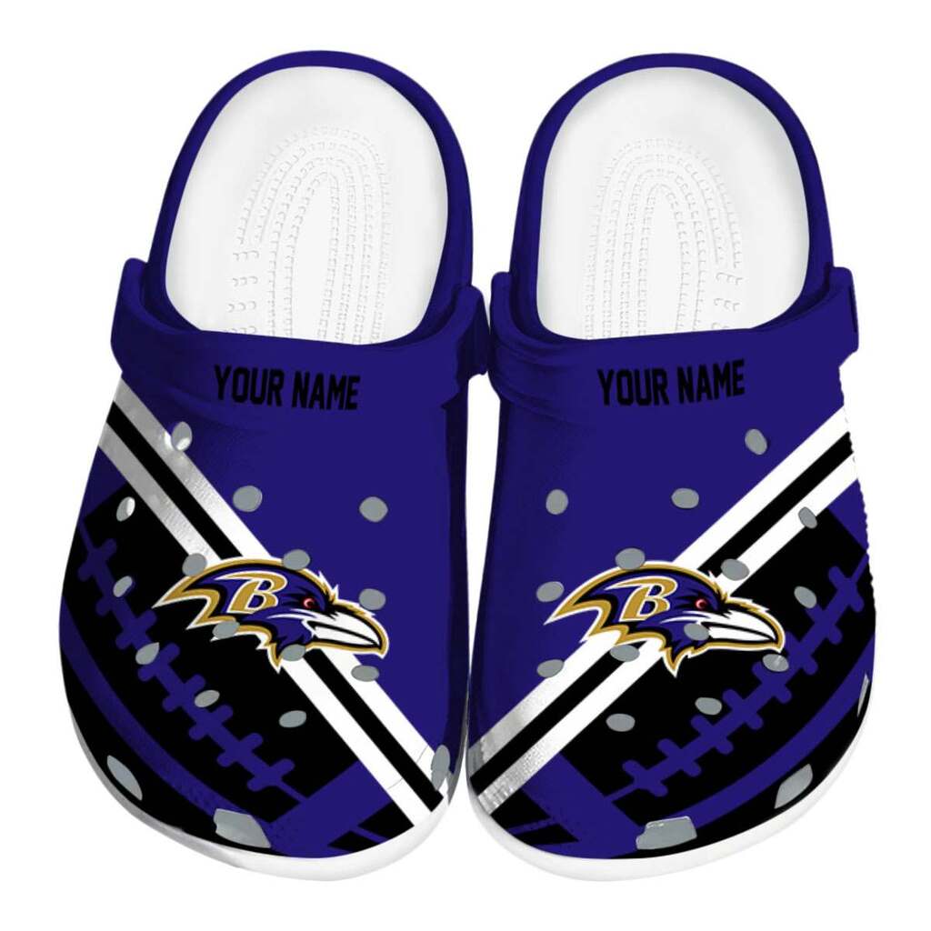 Customized Baltimore Ravens Football Motif ClogTVC1801983