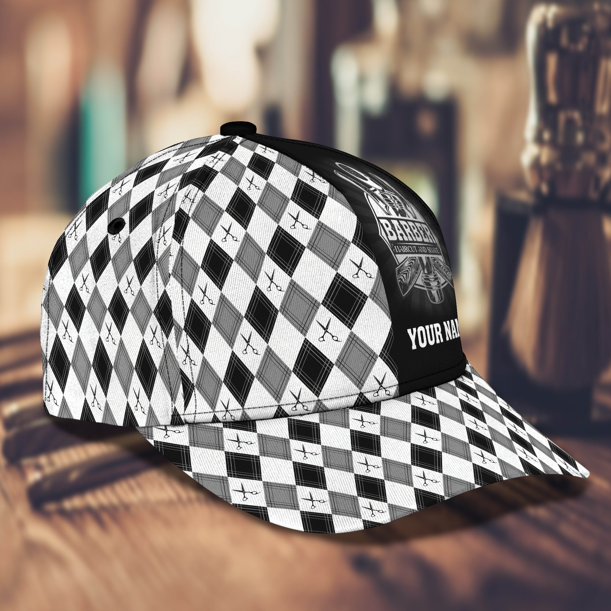 Customized Barber Cap Hat Summer Classic Cap For A Barber Cap Uniform Hair Cut Salon Trucker Hats Custom Hats Gifts For Men & Women