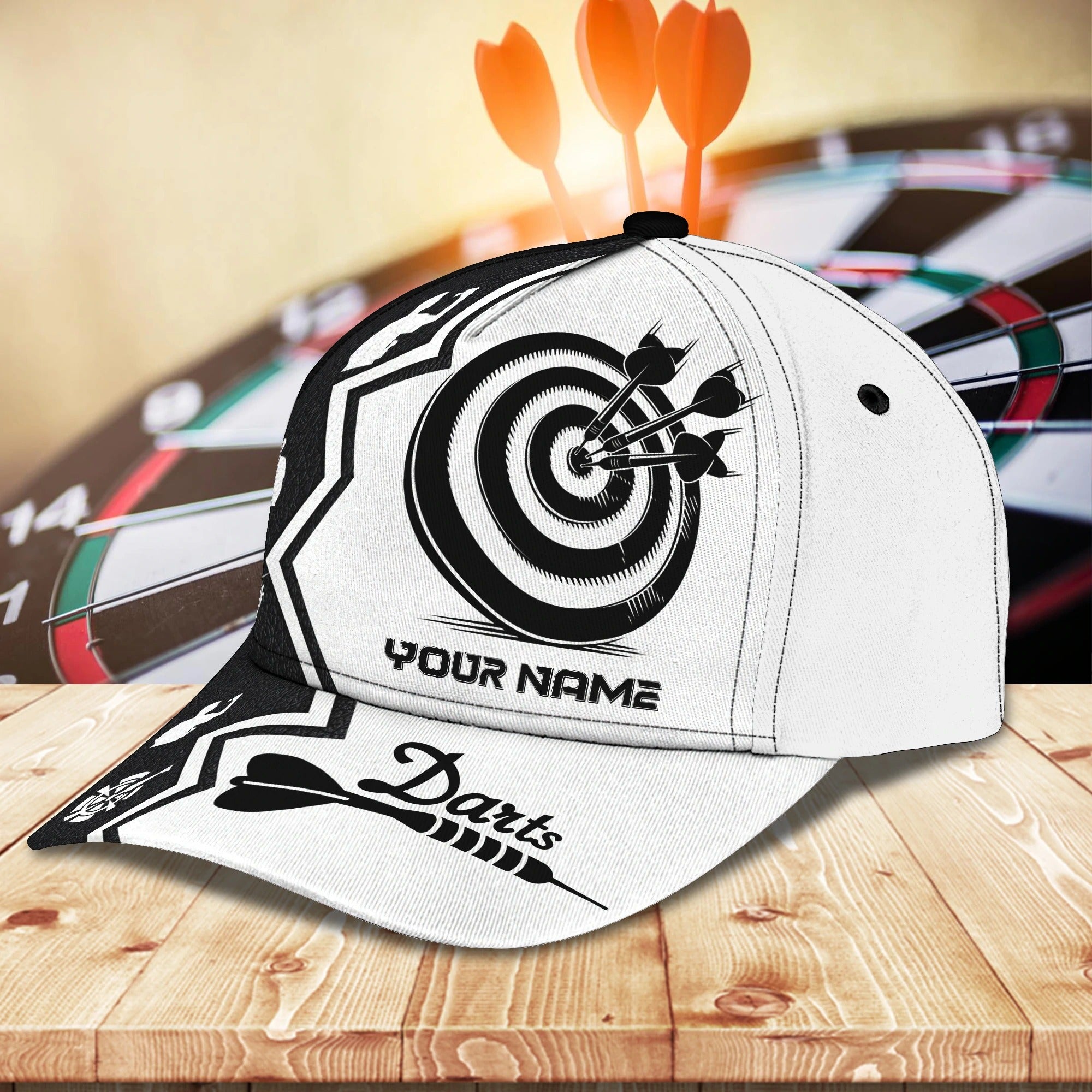 Customized Baseball 3D All Over Print Dart Caps For Darter, To My Boy Daughter Dart Lover Gift, Dart Cap Hat Trucker Hats Custom Hats Gifts For Men & Women