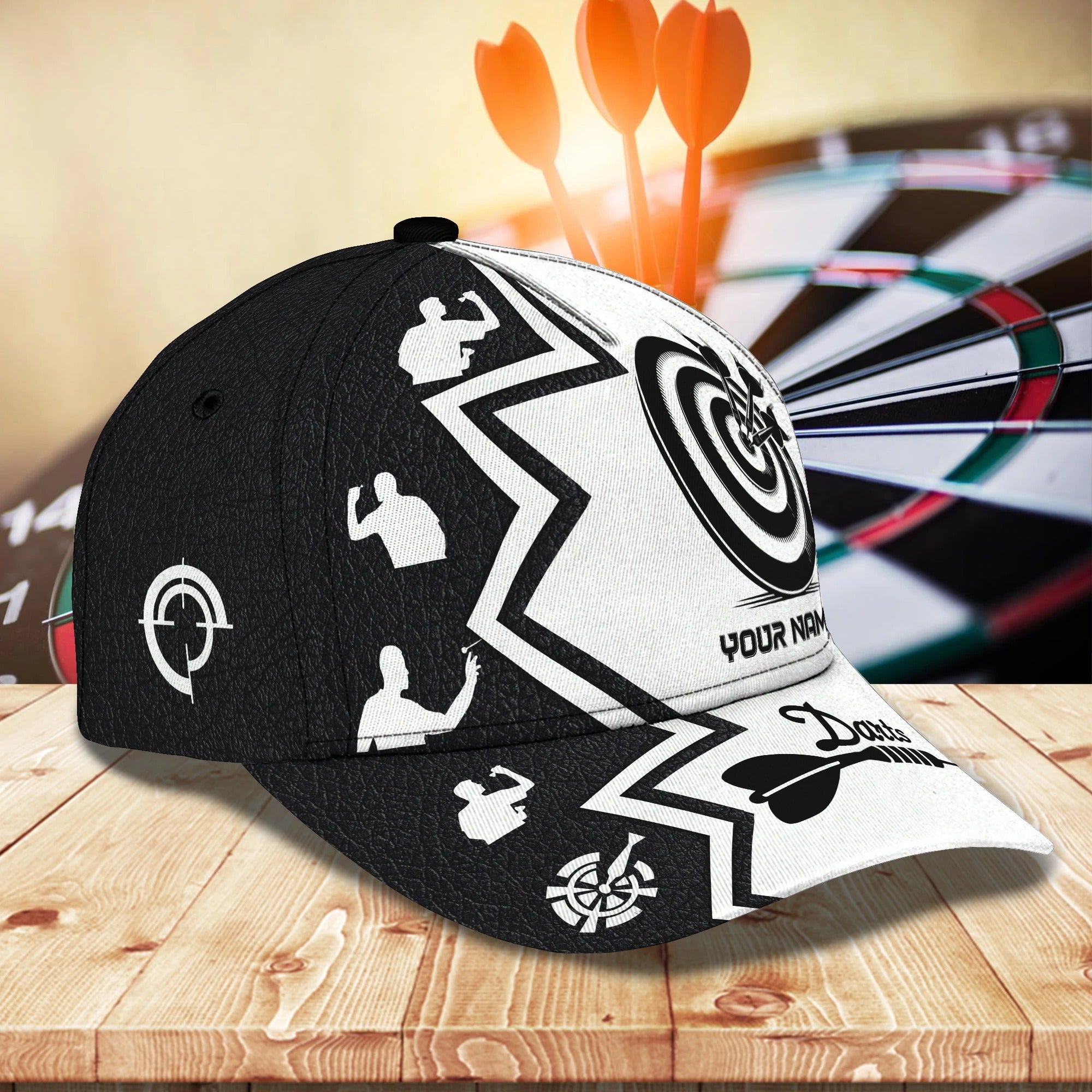 Customized Baseball 3D All Over Print Dart Caps For Darter, To My Boy Daughter Dart Lover Gift, Dart Cap Hat Trucker Hats Custom Hats Gifts For Men & Women