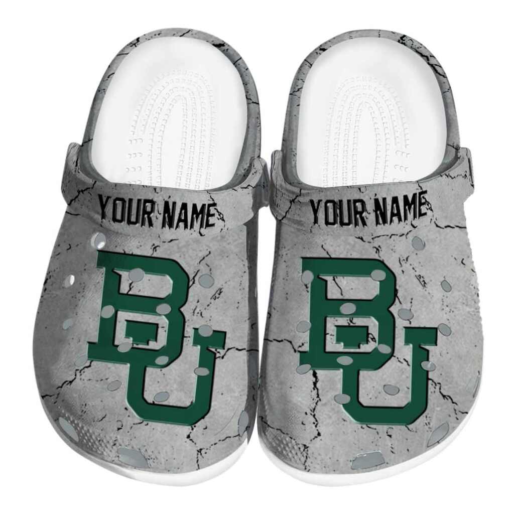 Customized Baylor Bears Cracked Texture ClogTVC1801778