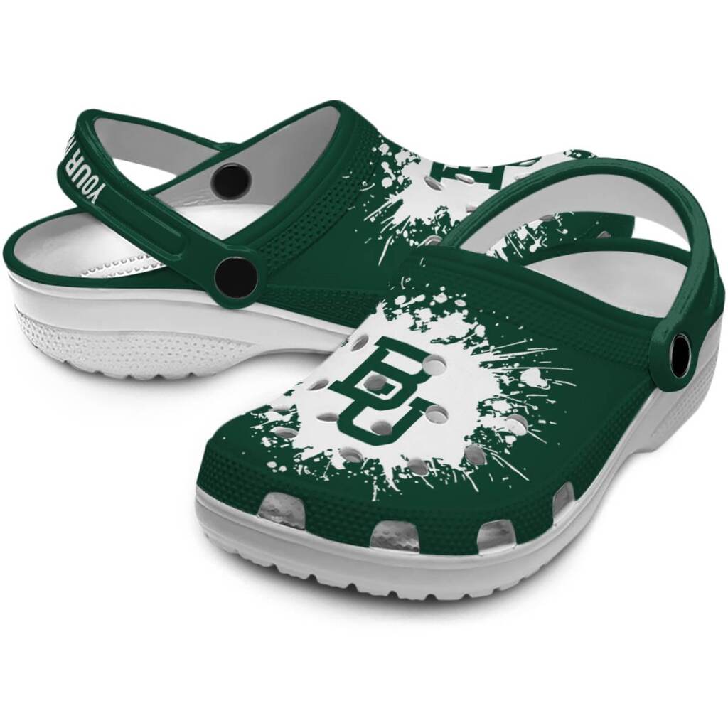 Customized Baylor Bears Splatter Background ClogTVC1801749 - Image 3