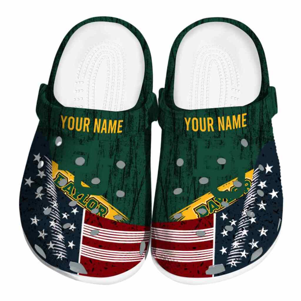 Customized Baylor Bears Star-Spangled Side Pattern ClogTVC1801737