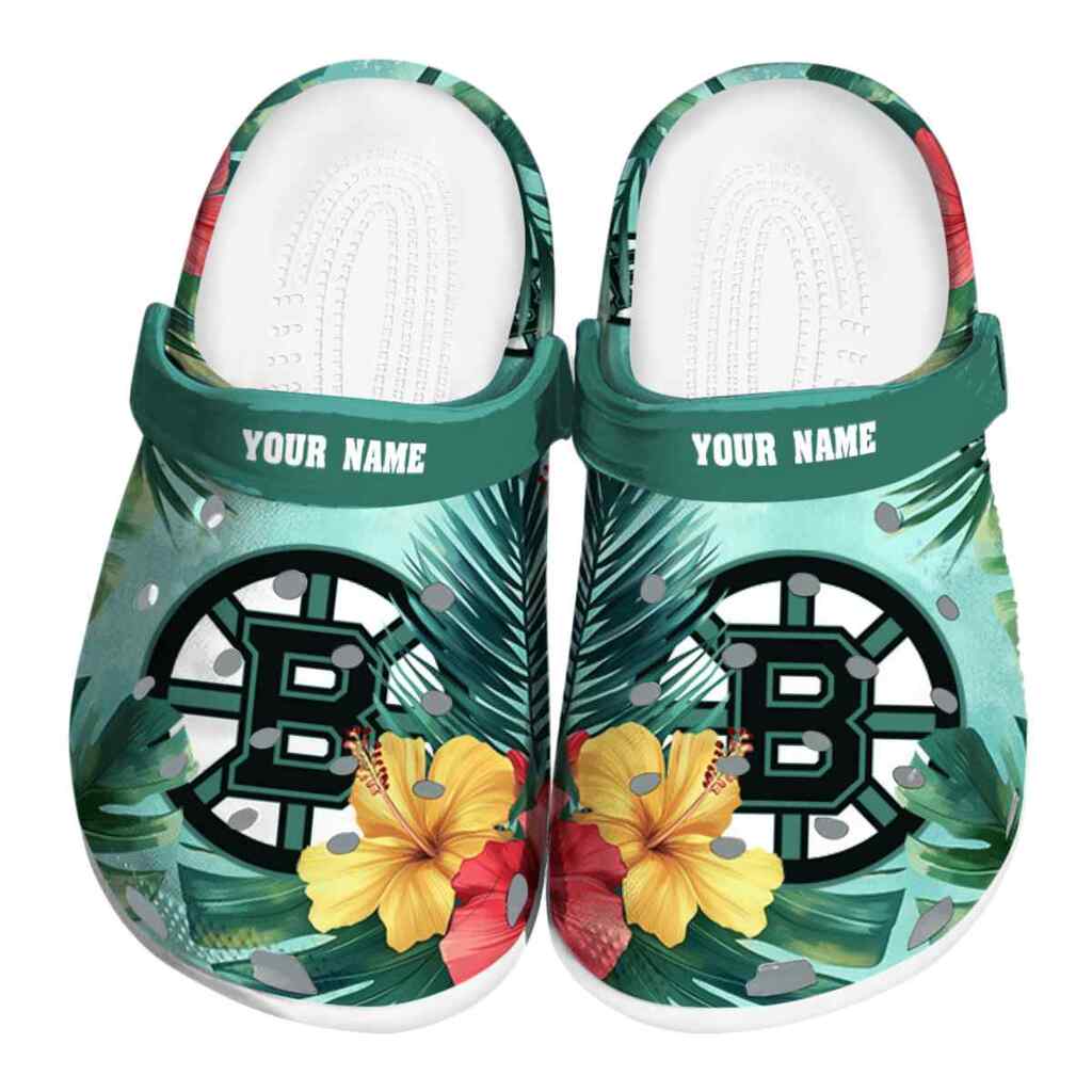 Customized Boston Bruins Tropical Vibes ClogTVC1801875