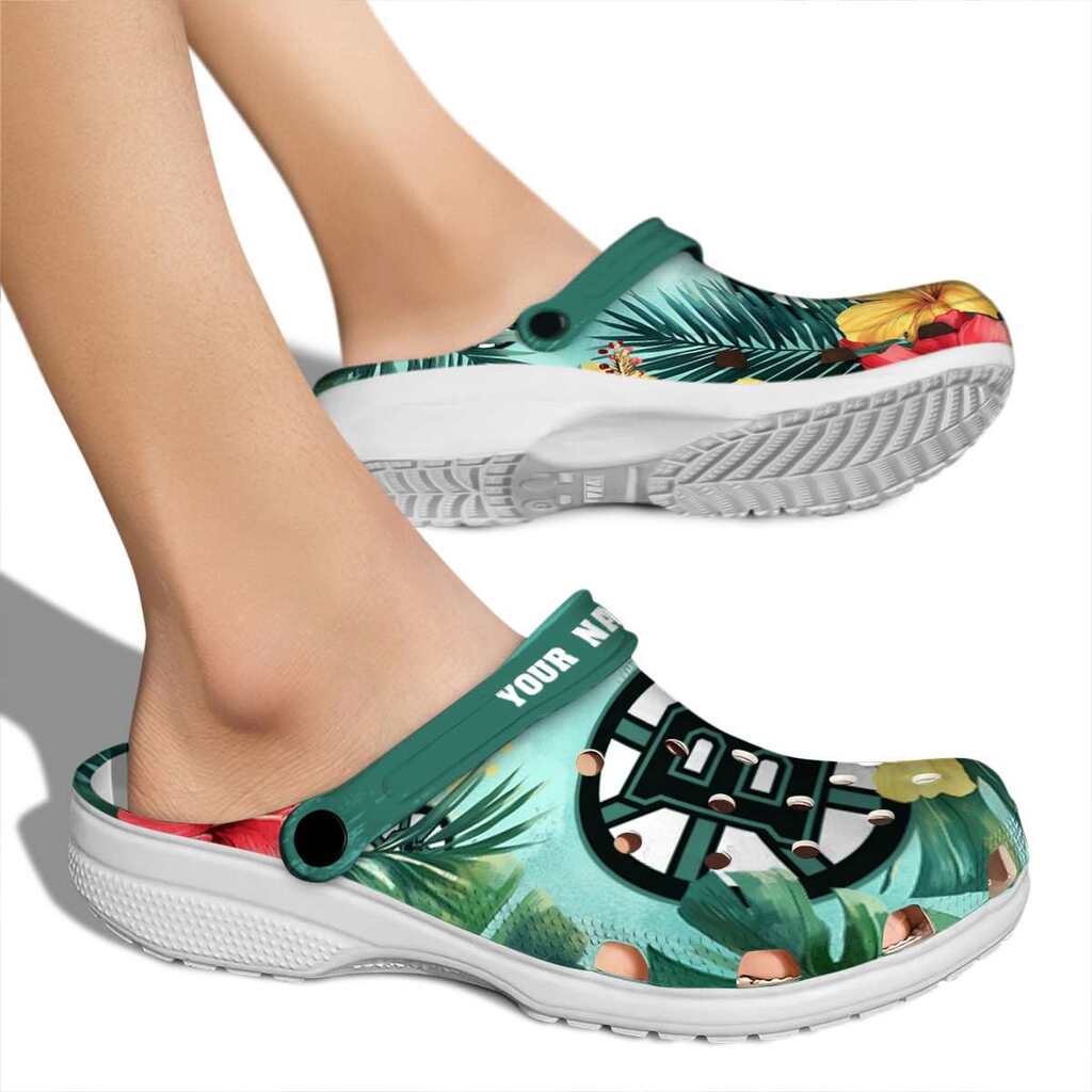 Customized Boston Bruins Tropical Vibes ClogTVC1801875 - Image 2