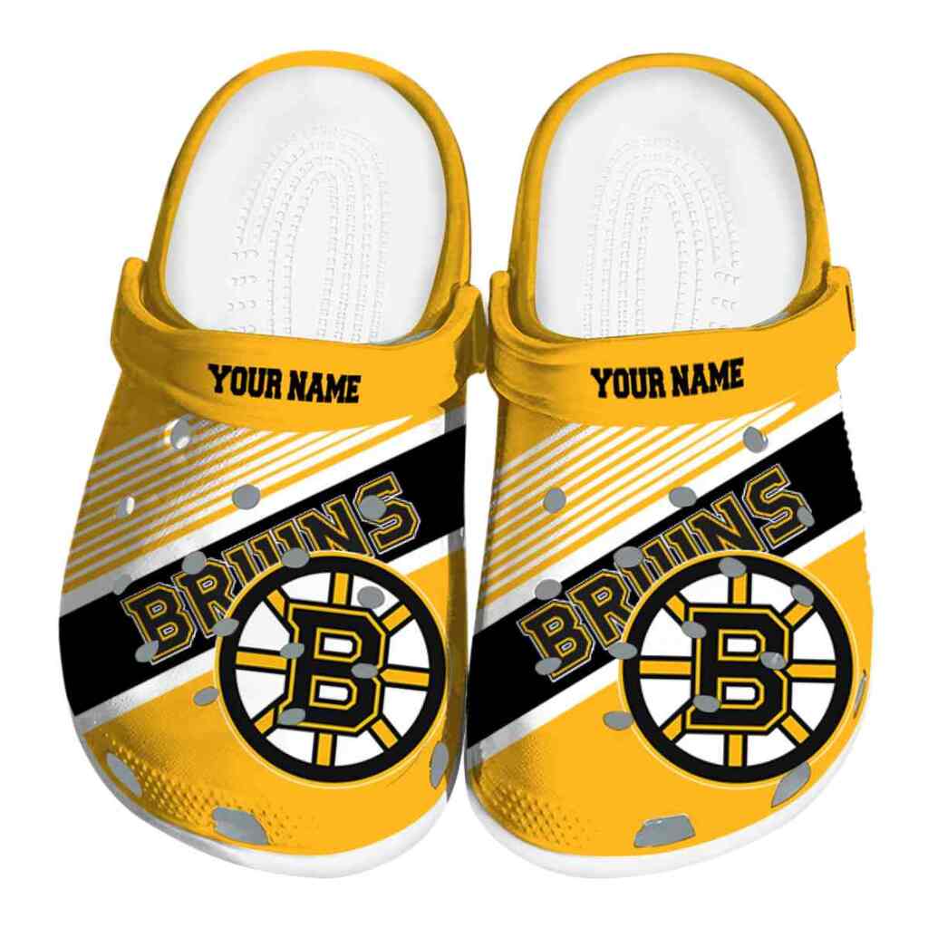 Customized Boston Bruins Vibrant Dual-Tone ClogTVC1801875