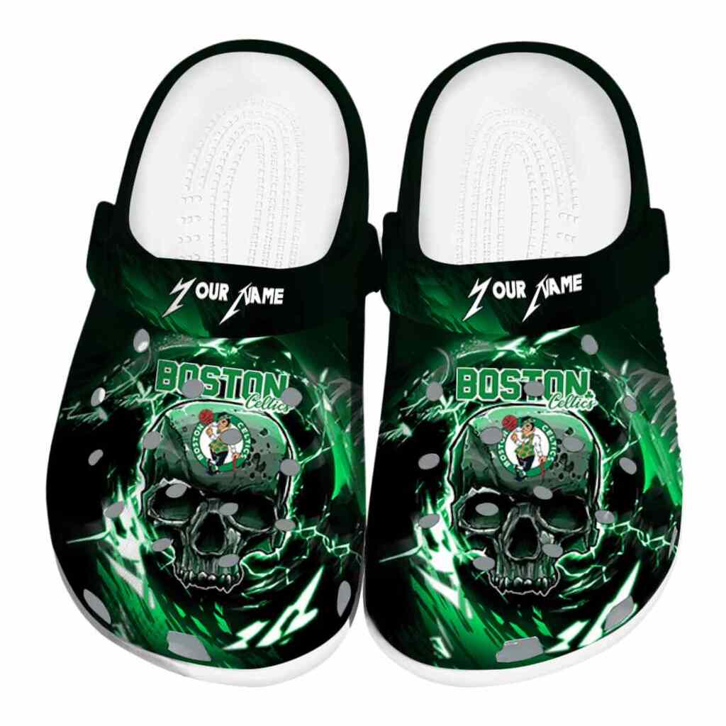 Customized Boston Celtics Gothic Skull ClogTVC1801914
