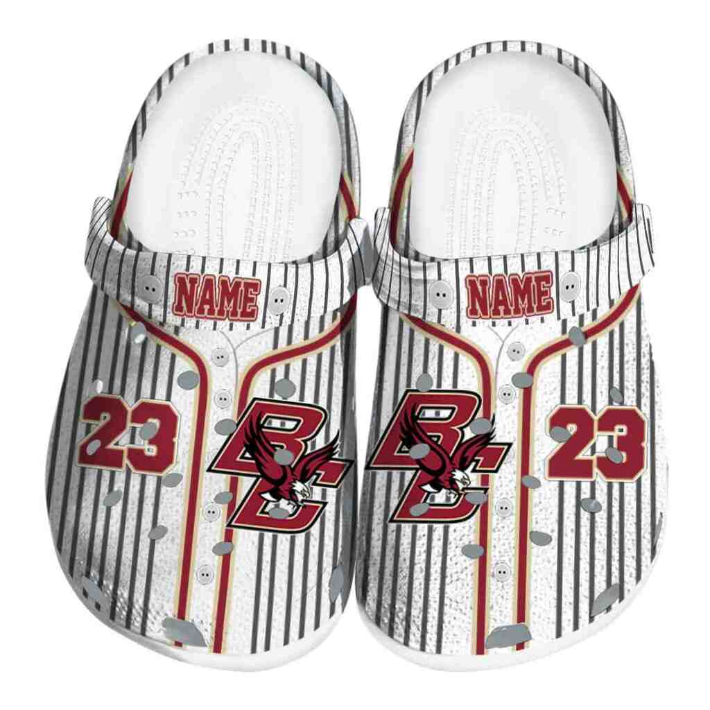 Customized Boston College Eagles Pinstripe Pattern ClogTVC1801750