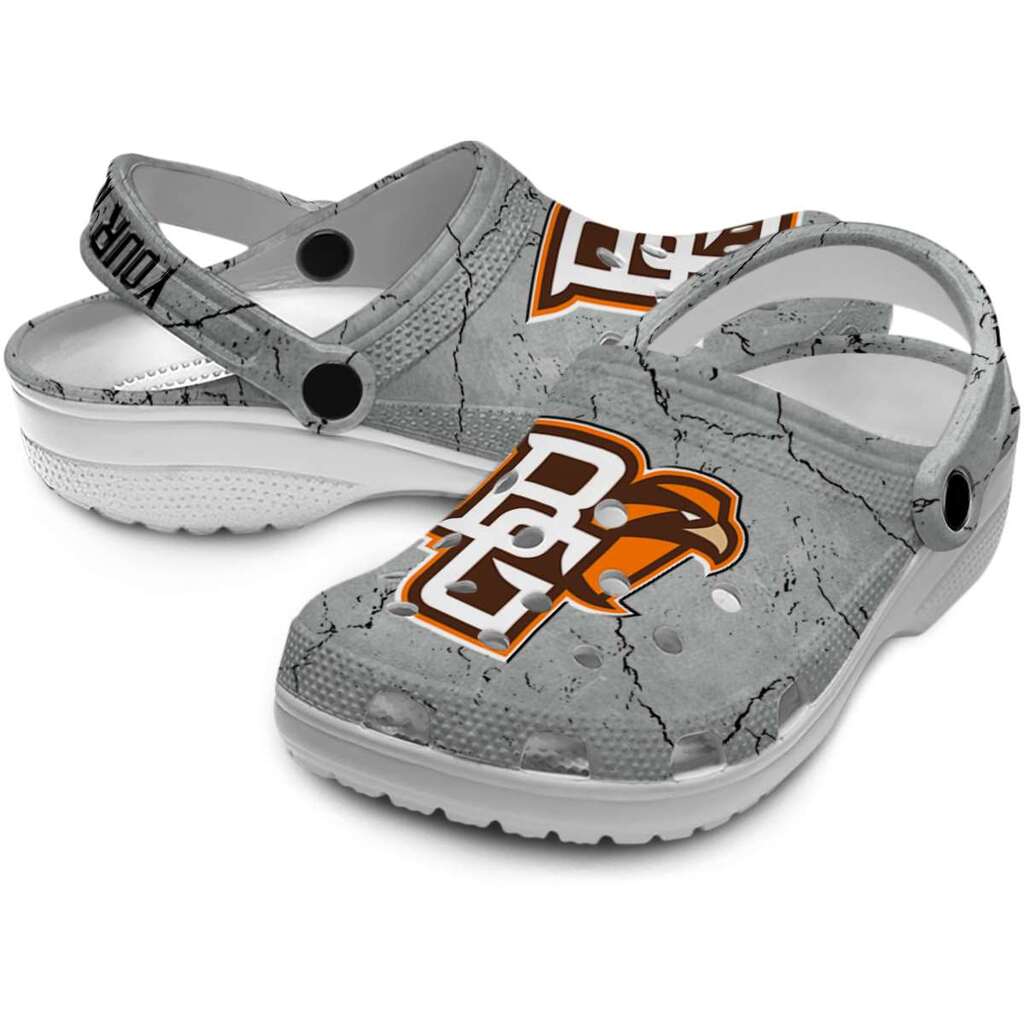 Customized Bowling Green Falcons Cracked Texture ClogTVC1801778 - Image 3