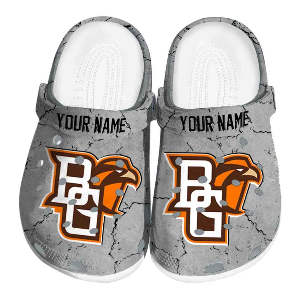Customized Bowling Green Falcons Cracked Texture ClogTVC1801778